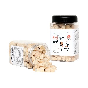 뽀시래기 강아지 동결건조 간식 치킨 큐브 트릿 120g