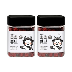 뽀시래기 국내산 촉촉큐브 흑염소 트릿 180g 2개 강아지 노즈워크 간식